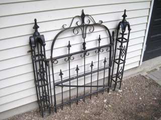Victorian Cast Iron Garden Gate Rare Antique  