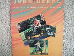 John Deere Lawn & Garden Equipment sales Brochure  