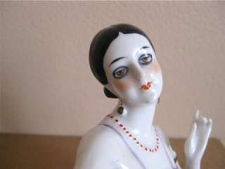 Rare Large Art Deco German Pin Cushion/Half Doll with Arms Extended 