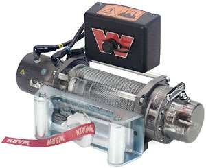 Warn Industries 26502 M8000 8000 lb self recovery winch showing the 