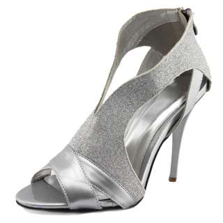 Sexy silver glitter ladies party dress heel shoes AU 7  