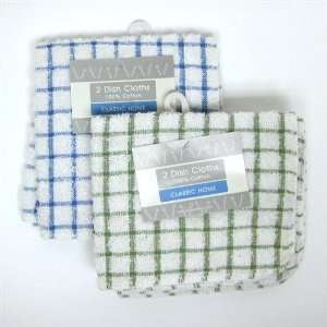  2pk Yarn Dyed Mono Check Dishcloth Case Pack 144