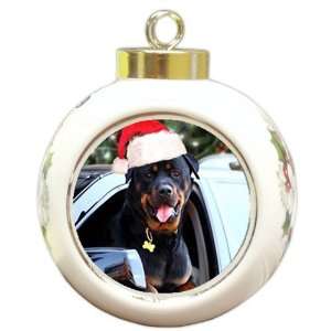 Rottweiler Dog Christmas Holiday Ornament 
