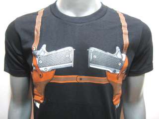 Funny Gun Holster BB T Shirt. No Cabinet Needed M L XL  