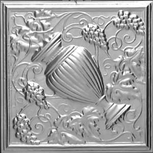  2441 Tin Ceiling Tile   Grecian Urn   Tin Plated Steel Drop 