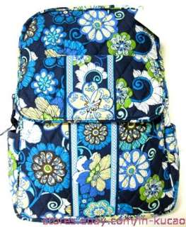 Vera Bradley Backpack style in Mod Floral Blue Handbag NWT  