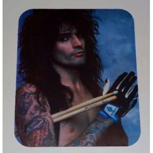  TOMMY LEE Gloves & Drumsticks COMPUTER MOUSE PAD Motley 