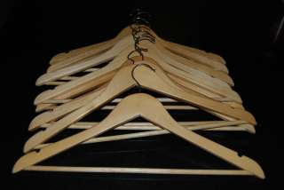 Lot Of 120 Wooden Clothes or Coat Hangers Fast &  