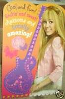 Hannah Montana Happy Birthday Card Pink/Purple LOOK  