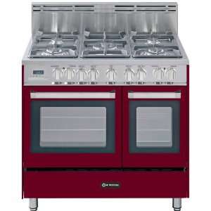 36 Double Oven Dual Fuel Range 5 Sealed Gas Burners 2.4 cu. ft. Oven 