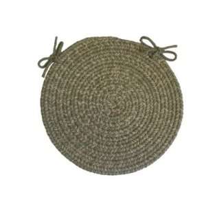 RhodyRug D 633MO 15RD CP Duet Moss Round 15   Chair Pad (Set of 4 