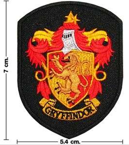 Harry Potter Gryffindor Crest Embroidered Iron Patches  