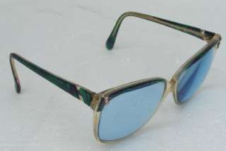 PUCCI VINTAGE OPAL TEAL TURQUOISE GREEN DESIGNER FRAMES  