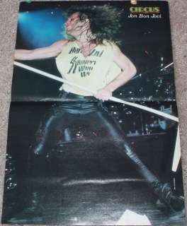 Jon Bon Jovi Heavy Metal Centerfold Poster 1980s A  