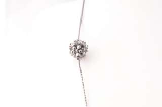 NWT ALFANI Hematite Black Pinecone Bead Long Chain Necklace  