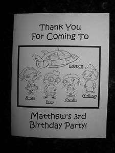   Einsteins Coloring Books & Hershey Kiss Stickers Birthday Party Favors