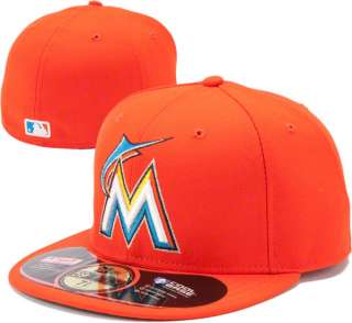 Miami Marlins Road Authentic On Field 59FIFTY Fitted Hat  