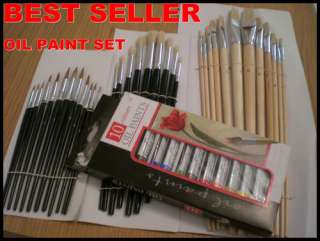   PAINTING AND BRUSH SET HOBBIES CRAFTS MODEL MAKING FINE LARGE  