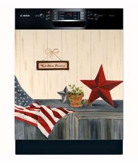 Appliance Art Stars & Stripes Dishwasher Cover (Large) Magnet  