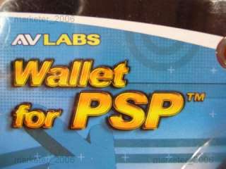 AV LABS WALLET CASE COVER FOR PSP UMD MSD CONSOLE NEW  