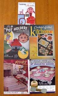 Lot of 5 Vintage Lily Crocheting & Knitting Design Book  