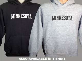 State of Minnesota Hooded Sweatshirt Hoodie  