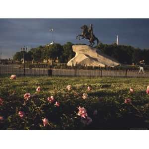 Russia, St. Petersburg Equestrian Statue of Peter the Great Stretched 
