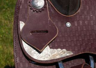 Used 16 Mahogany western Leather pleasure Trail Show Saddle  