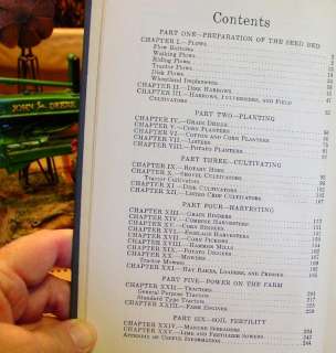 RARE OLD 1938 JOHN DEERE TRACTOR & FARM MACHINERY BOOK  12TH  ED 