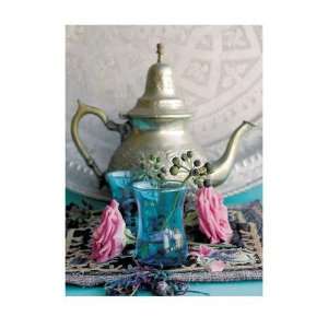 Ethnic tea I by Amelie Vuillon. Size 9.40 inches width by 12.97 inches 