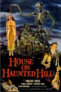 MOVIE POSTER ~ HOUSE ON HAUNTED HILL Vincent Price  