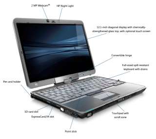 HP Elitebook 2740P Tablet, i5, Multitouch Display,Windows 7 Pro, 8GB 