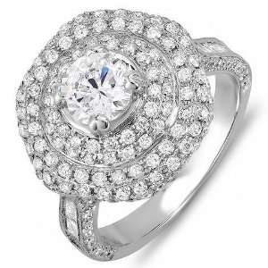   Diamond For Center Engagement Bridal Ring (3.60 CTTW, E F Color, VS2