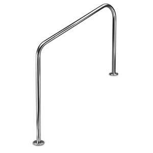 Inter Fab 2 Bend 4 (.049 Wall) Deck to Stair Mounted Handrail White 