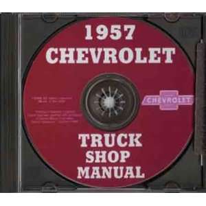  1957 Chevrolet Truck Factory Shop Manual Cd Rom Books