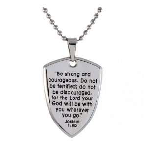  Stainless Steel Shield Of Faith Pendant, 22 Jewelry