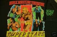 Vintage Wrestling T Shirt 1991 Hulk Hogan Bossman Bushwackers WWF Mens 