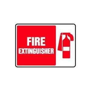 FIRE EXTINGUISHER (W/GRAPHIC) 10 x 14 Dura Plastic Sign