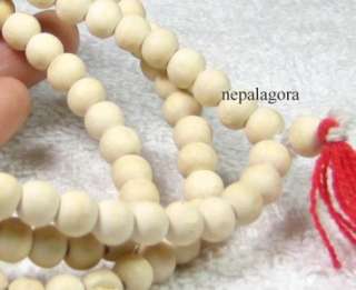   God Buddha Mala Wood bead prayer meditation peace necklace India NEPAL