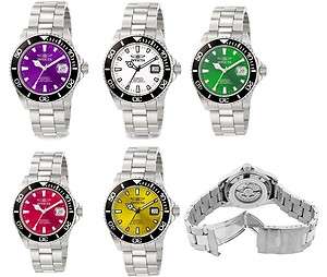 Invicta Pro Diver 20 ATM AUTOMATIC 21 Jewels 5 Colors Dial Date Mens 