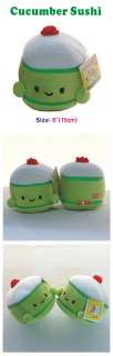 cuddly Japanese food cucumber sushi cushion cute plush toy gift 1pcs 