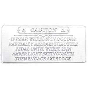  Freightliner Chrome Axle Lock Engraved Statement Plate 