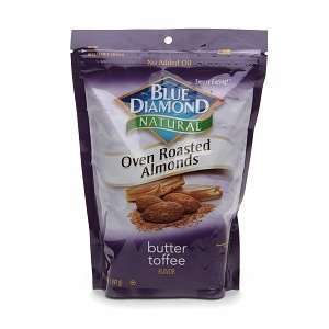 Blue Diamond Natural Oven Roasted Almonds, Butter Toffee Flavor, 16 Oz 