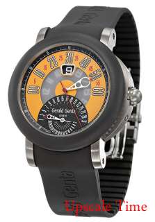Gerald Genta Arena Rubber Mens Watch Jumping Hour  