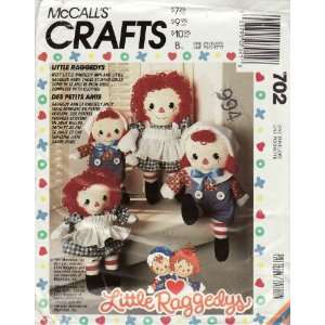   Raggedy Ann & Andy Dolls Pattern   McCalls 5418 or 702 Toys & Games