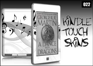 Kindle Touch 6 E Ink Skin Decal Netbook eReader Tablet #022 Music 