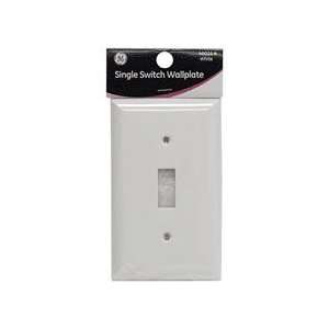   40026 Polybag Single Switch Wall Plate, White Nylon