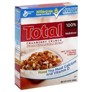 General Mills Total Cranberry Crunch Cereal, 15 oz (Pack of 6)