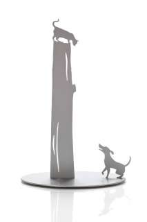 ARTORI Design Cat & Dog Steel Metal Paper Towel Holder Countertop 