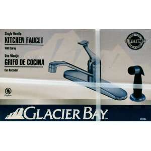  Glacier Bay Single Handle Kitchen Faucet with Spray 833 